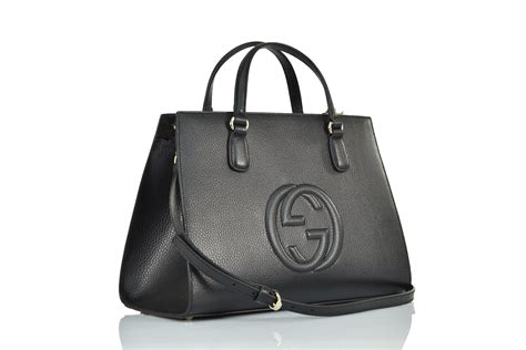 Gucci Borsa a Mano Soho Nera Donna Pelle Dollar Calf Mod.